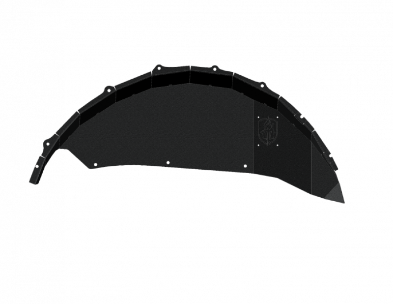 Road Armor 18-20 Jeep Wrangler JL Stealth Rear Fender Liner Body Armor - Black Steel - 518LFRSB