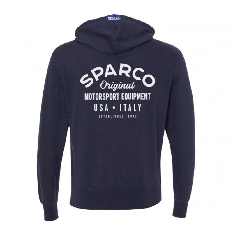 Sparco Sweatshirt ZIP Garage NVY - Medium - SP04800BM2M