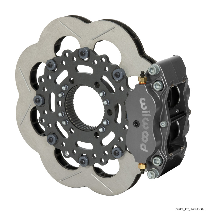 Wilwood Billet Narrow Dynalite Radial Mount Rear Inboard Sprint Kit 11.75in SuperAlloy Vented Rotor - 140-15345