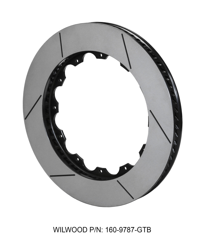 Wilwood Rotor-SV-GT 72 SPC-37 -RH-BLK 14.25 x 1.25 - 12 on 9.19in - 160-9787-GTB