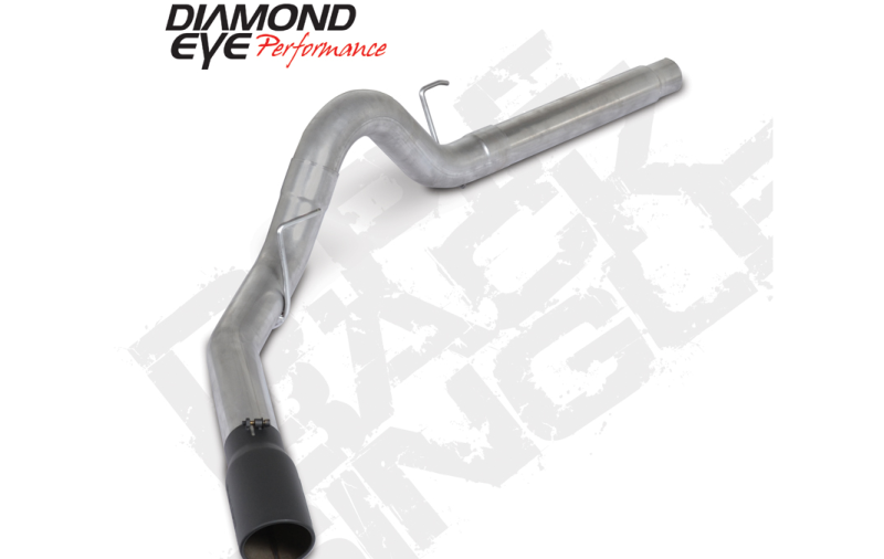 Diamond Eye 18-19 Ford 3.0L Powerstroke F150 - 4in Alum DPF Back Exhaust Kit w/ Tip 4512BRA-DEBK - K4382A-BK