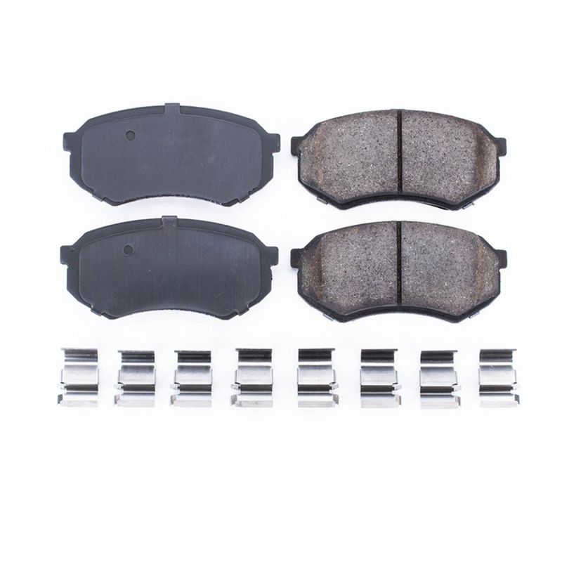 Power Stop 88-91 Mazda 929 Front Z17 Evolution Ceramic Brake Pads w/Hardware - 17-389