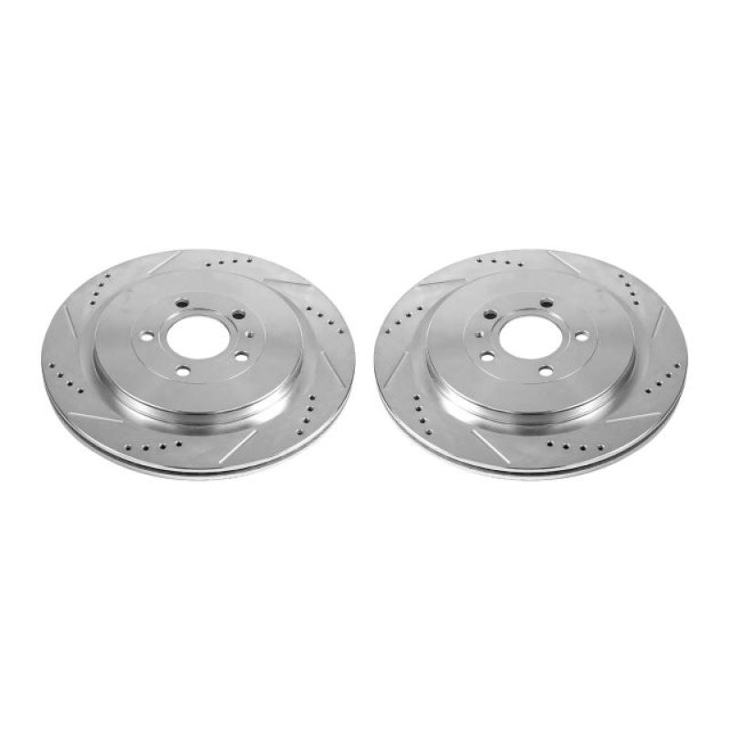 Power Stop 13-14 Ford Mustang Rear Evolution Drilled & Slotted Rotors - Pair - AR85152XPR