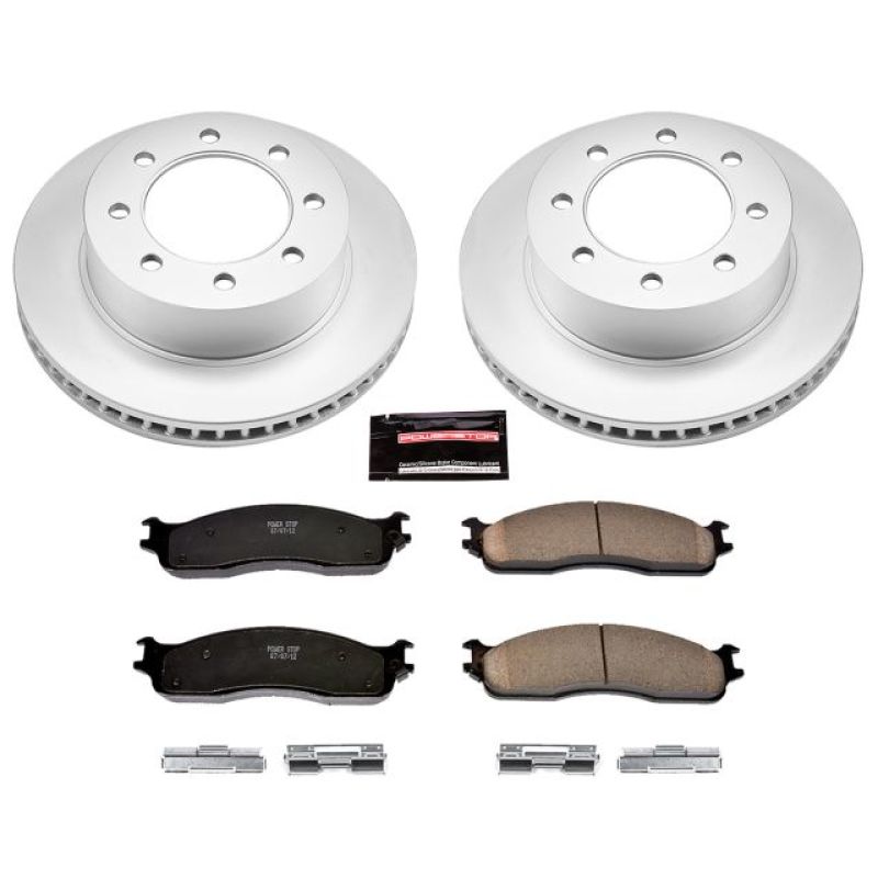 Power Stop 03-08 Dodge Ram 3500 Front Z17 Coated Brake Kit - CRK2203