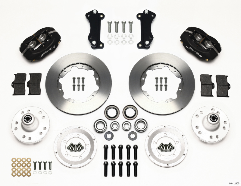 Wilwood Forged Dynalite Front Kit 11.00in Heidts Tri -5 2 inch Drop Spindle - 140-12305