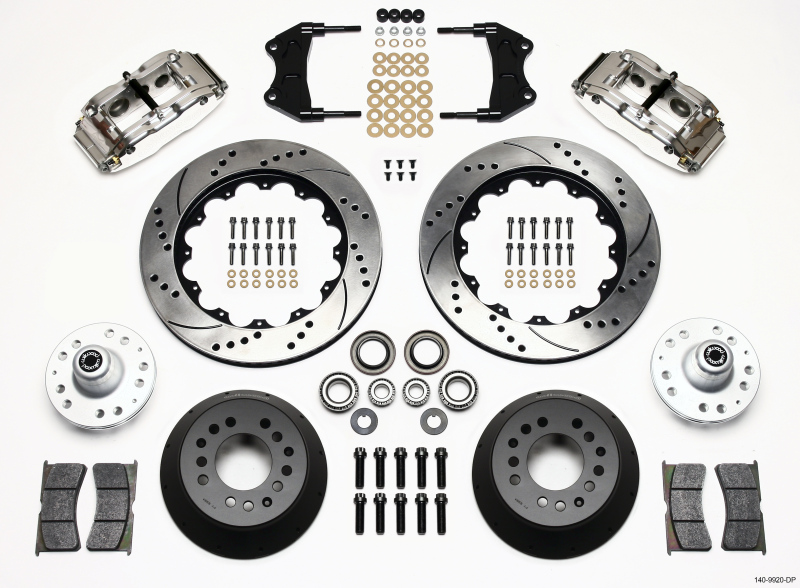 Wilwood Narrow Superlite 6R Front Hub Kit 14.00in Drill Pol WWE ProSpindle - 140-9920-DP