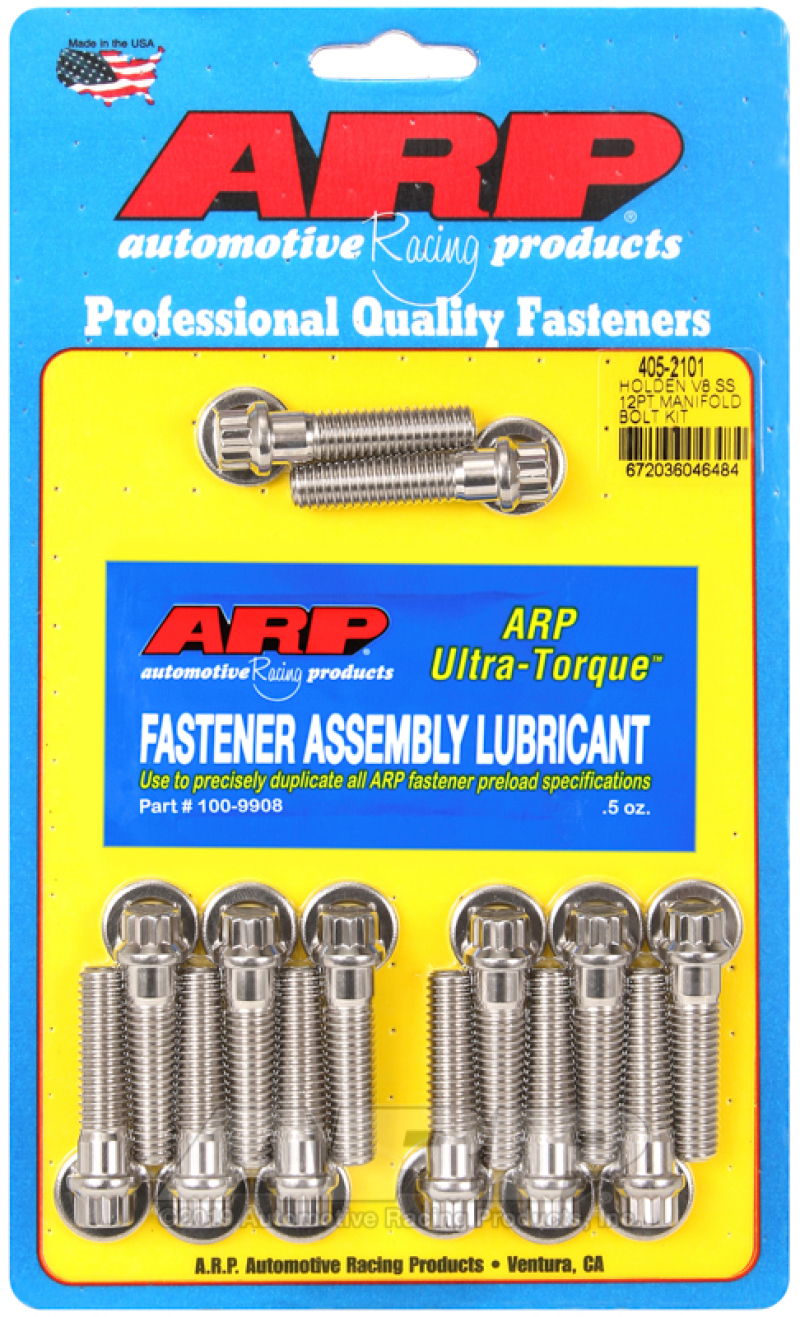 ARP Holden V8 SS 12pt Manifold Bolt Kit - 405-2101