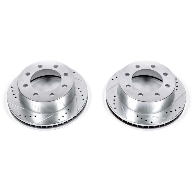 Power Stop 00-02 Dodge Ram 2500 Front Evolution Drilled & Slotted Rotors - Pair - AR8746XPR Power Stop 00-02 Dodge Ram 2500 Front Evolution Drilled & Slotted Rotors - Pair - AR8746XPR