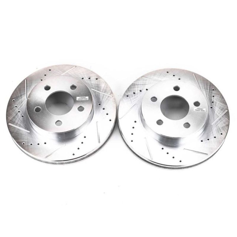 Power Stop 02-07 Jeep Liberty Front Evolution Drilled & Slotted Rotors - Pair - AR8749XPR