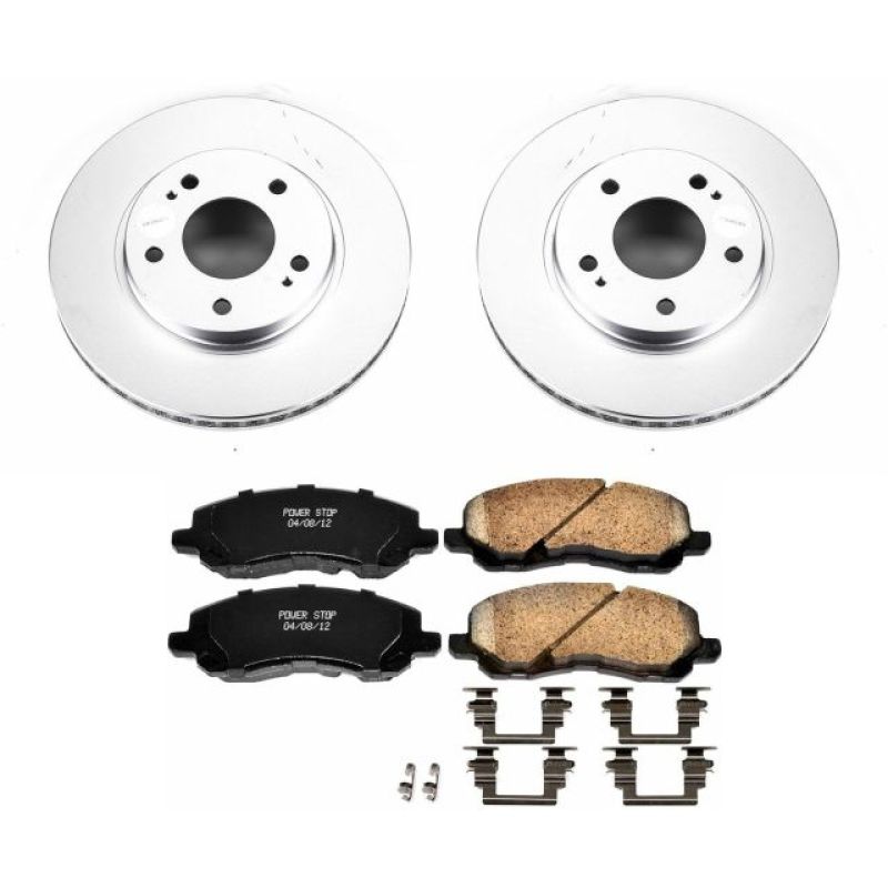 Power Stop 01-05 Chrysler Sebring Front Z17 Evolution Geomet Coated Brake Kit - CRK1678