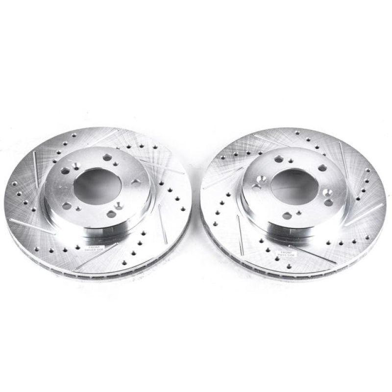 Power Stop 97-98 Acura Integra Front Evolution Drilled & Slotted Rotors - Pair - JBR528XPR