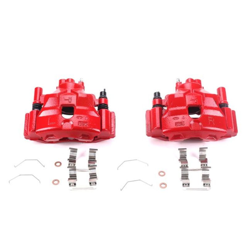 Power Stop 03-05 Mazda 6 Front Red Calipers w/Brackets - Pair - S2706