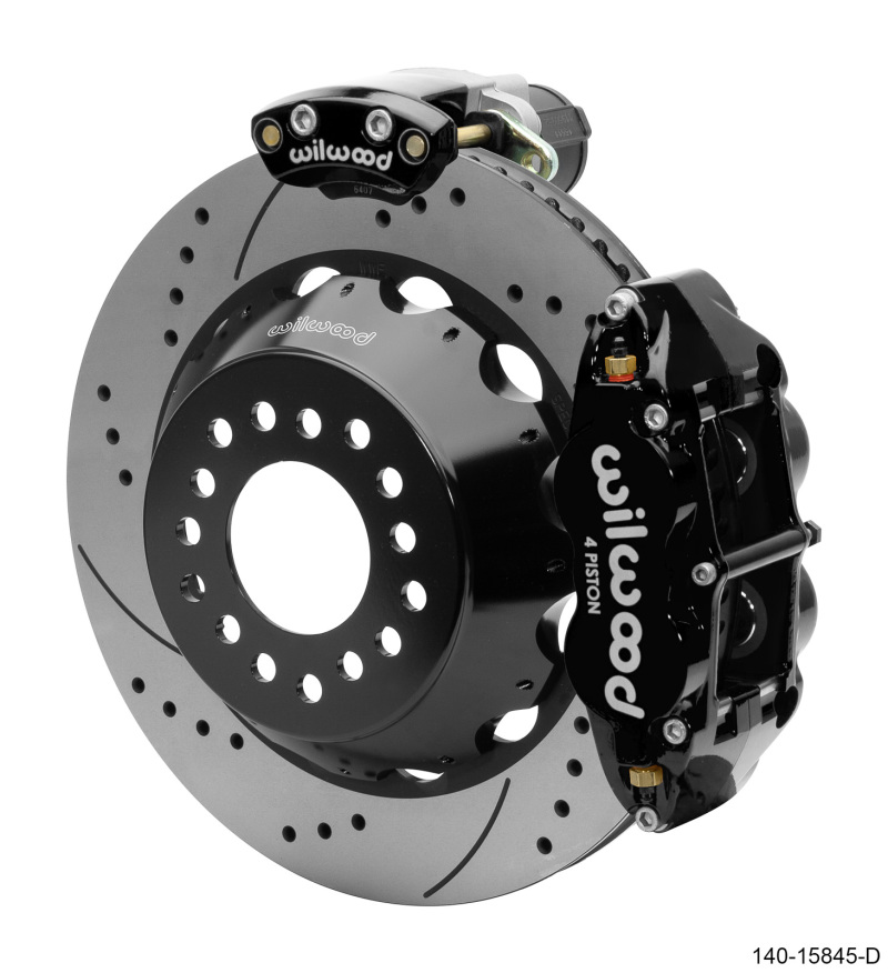 Wilwood Narrow Superlite 4R Rear P-Brk Kit 14.00in Rotor Big Ford New Style 2.50in Offset - SRP - 140-15845-D