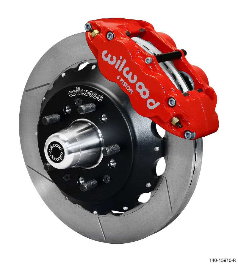 Wilwood Narrow Superlite 6R Front Big Brake Kit 12.88in GT Competition Series Rotor - Red - 140-15910-R