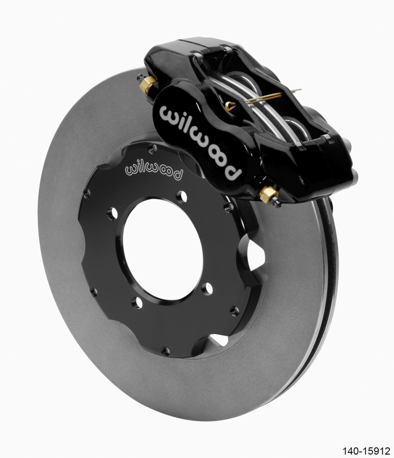 Wilwood Dynalite Front Big Brake Kit 11.00in ULHP-30 Vane Plain Face Rotors - Black - 140-15912