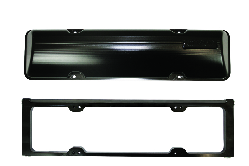 Moroso Chevrolet Small Block (w/13 to 23 Degree Heads) 2 Pc Valve Cover w/Oilers - Billet Aluminum - 68051