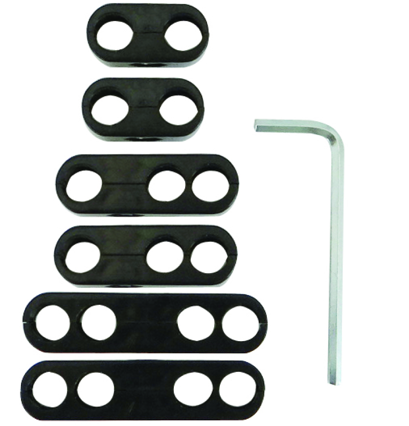 Moroso Spark Plug Wire Separator Kit w/Allen Wrench - Split Design - Black - 72166