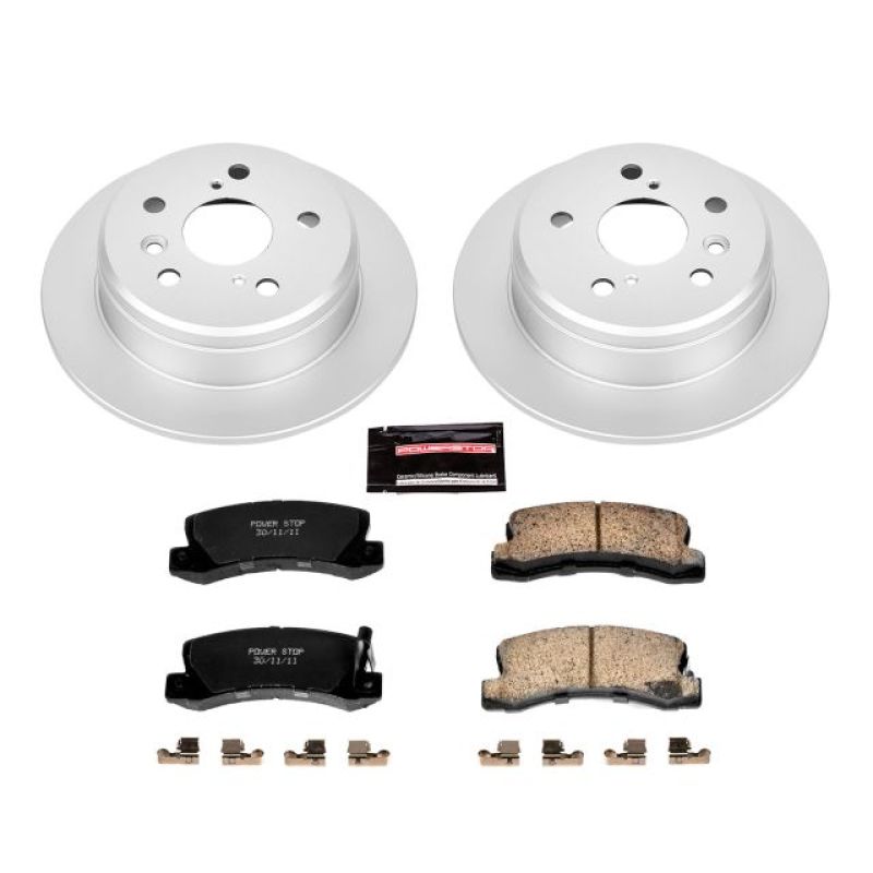 Power Stop 97-99 Lexus ES300 Rear Z17 Evolution Geomet Coated Brake Kit - CRK2565