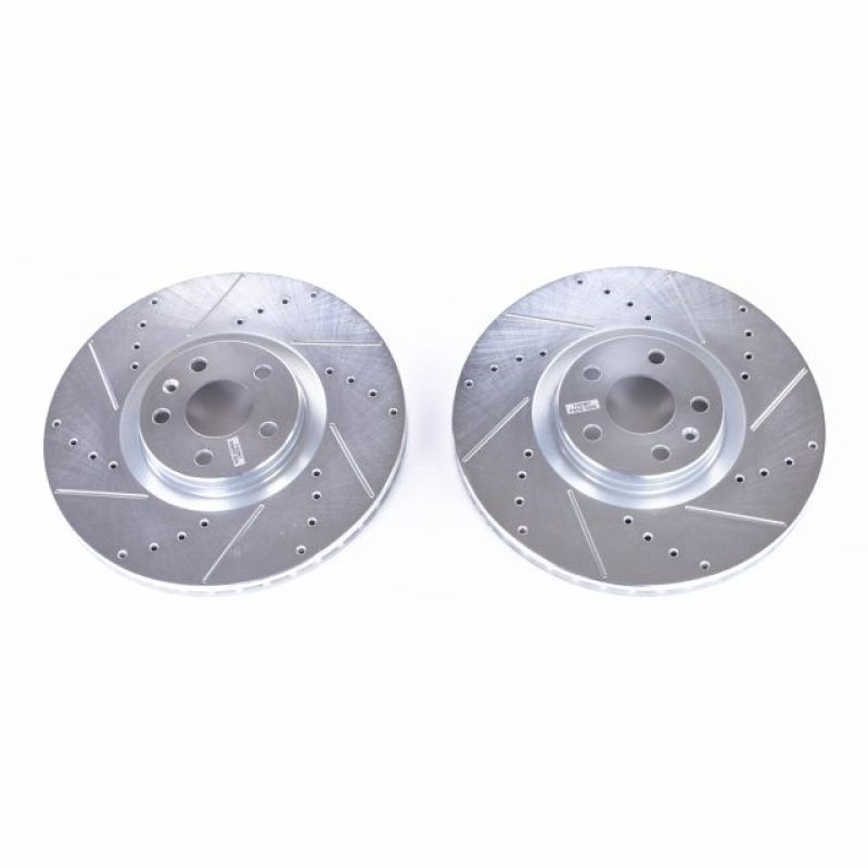 Power Stop 16-18 Volvo S90 Front Evolution Drilled & Slotted Rotors - Pair - EBR1642XPR