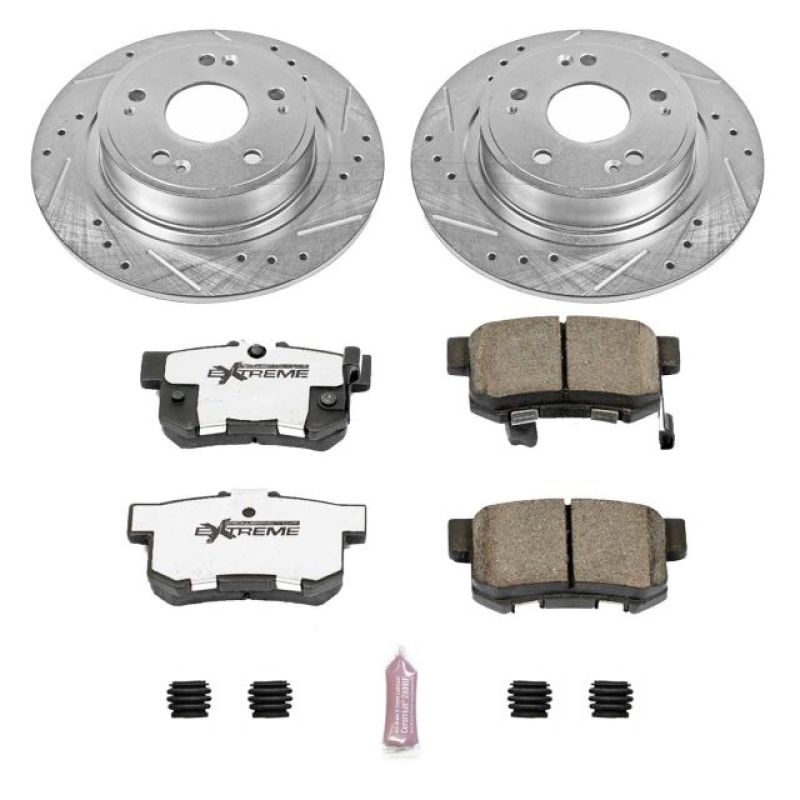 Power Stop 16-18 Acura ILX Rear Z26 Street Warrior Brake Kit - K3128-26