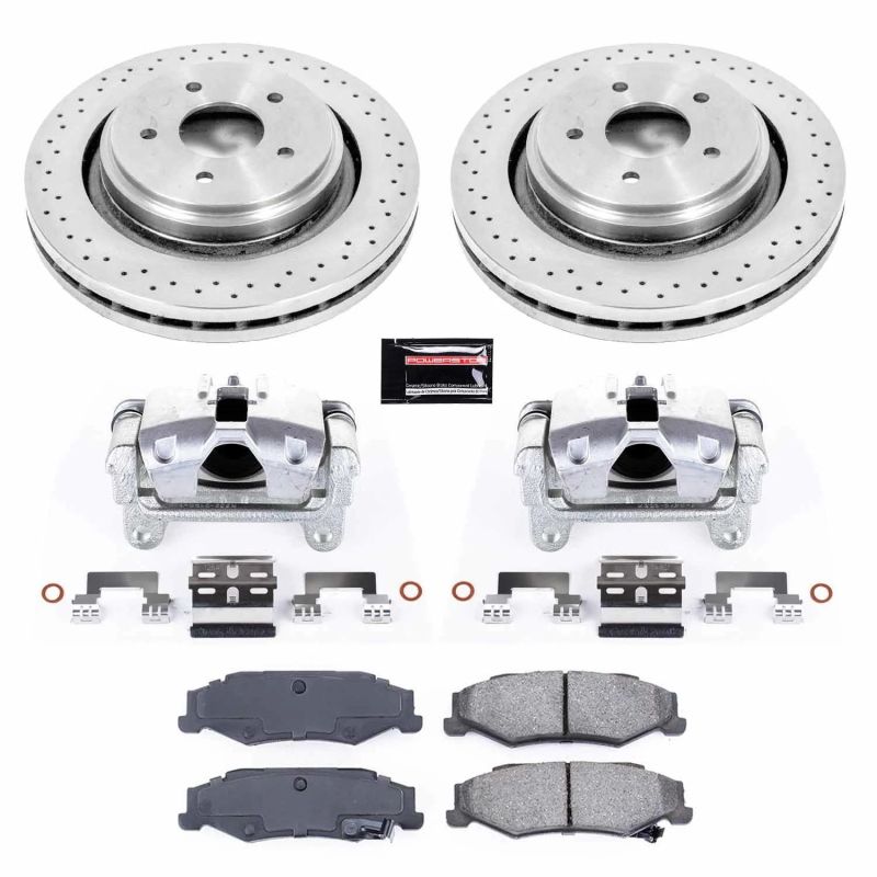 Power Stop 06-09 Cadillac XLR Rear Autospecialty Brake Kit w/Calipers - KCOE5159