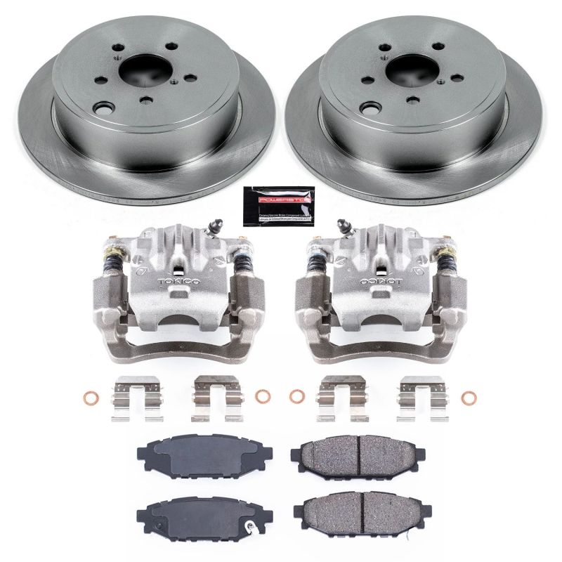 Power Stop 10-14 Subaru Legacy Rear Autospecialty Brake Kit w/Calipers - KCOE4631A