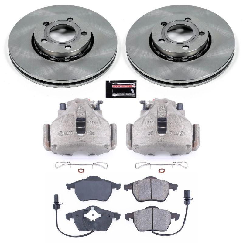 Power Stop 99-04 Audi A4 Front Autospecialty Brake Kit w/Calipers - KCOE528