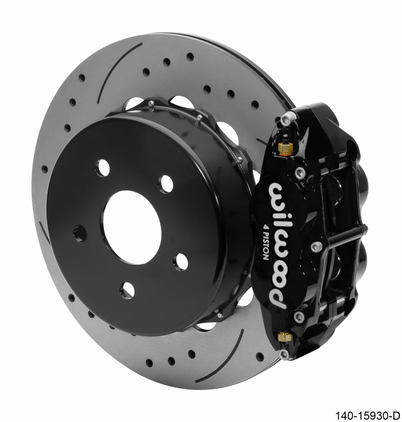 Wilwood Superlite 4R Rear Brake Kit 14.00 Black 2018-Up Jeep JL SRP w/Lines - 140-15930-D