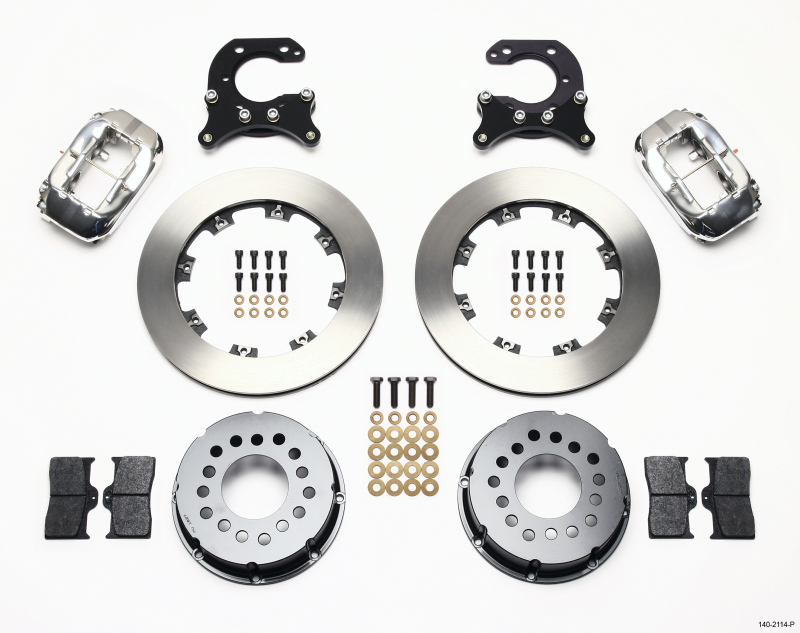 Wilwood Forged Dynalite P/S Rear Kit Polished Big Ford 2.54in Offset - 140-2114-P