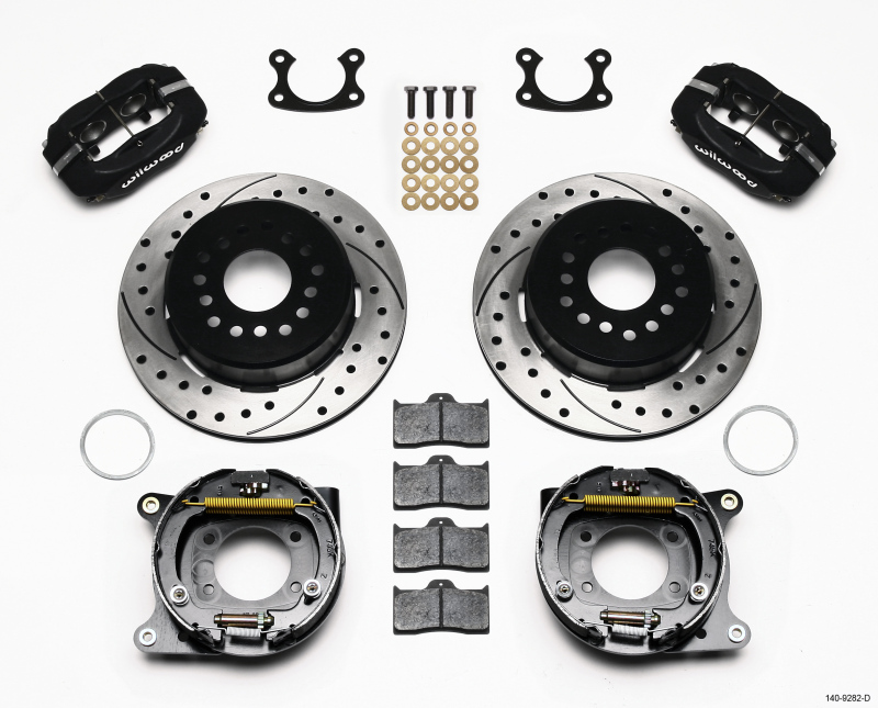 Wilwood Forged Dynalite P/S Park Brake Kit Drilled Small Ford 2.50in Offset - 140-9282-D