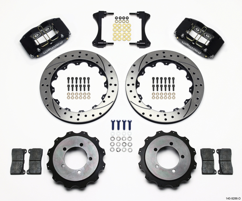 Wilwood Dynapro Radial Rear Kit 13.00in Drilled Mitsubishi EVO VIII - 140-9286-D