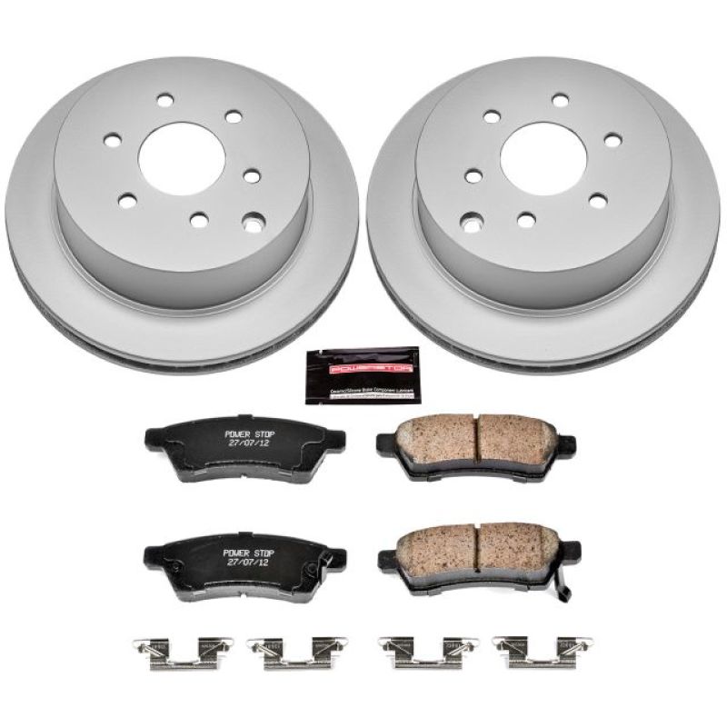 Power Stop 05-18 Nissan Frontier Rear Z17 Evolution Geomet Coated Brake Kit - CRK4621