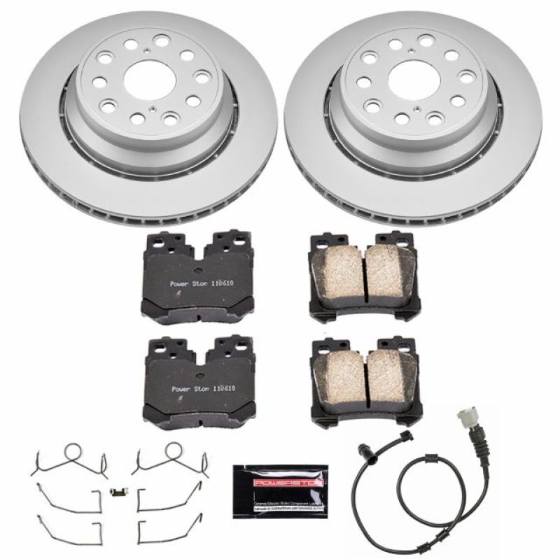 Power Stop 07-09 Lexus LS460 Rear Z17 Evolution Geomet Coated Brake Kit - CRK4689