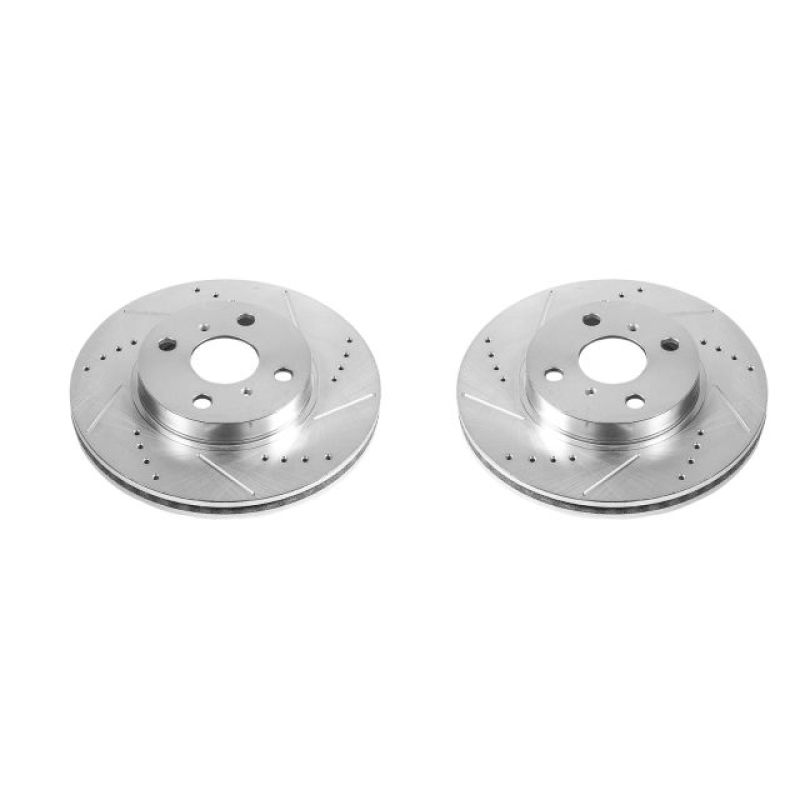 Power Stop 2013 Scion iQ Front Evolution Drilled & Slotted Rotors - Pair - JBR1388XPR