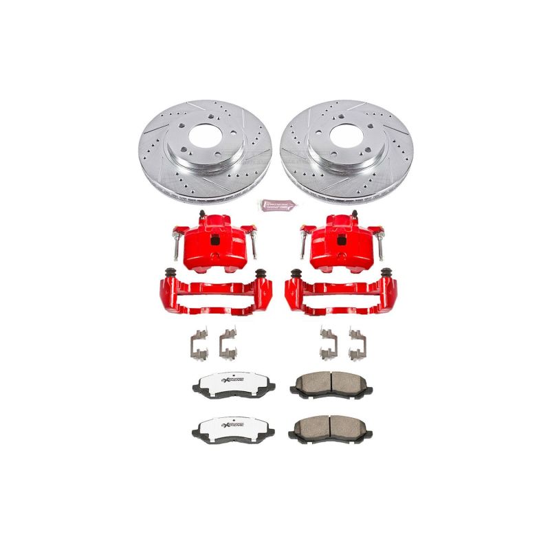 Power Stop 01-02 Chrysler Sebring Front Z26 Street Warrior Brake Kit w/Calipers - KC1678-26