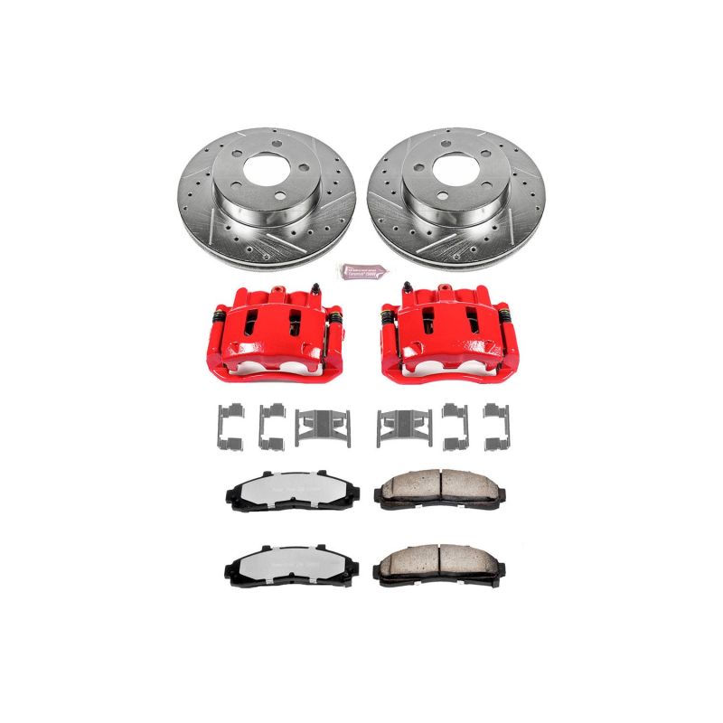 Power Stop 95-01 Ford Explorer Front Z36 Truck & Tow Brake Kit w/Calipers - KC1860-36