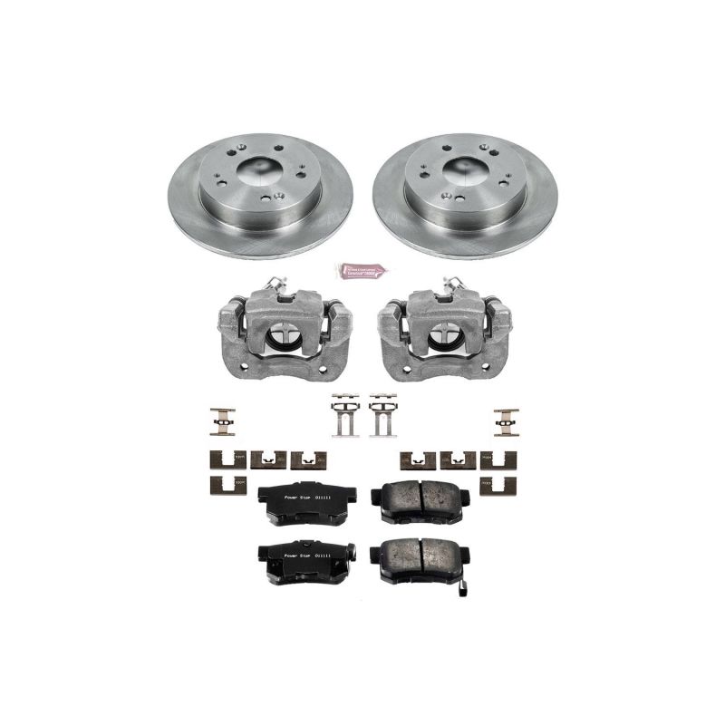 Power Stop 97-01 Honda Prelude Rear Autospecialty Brake Kit w/Calipers - KCOE1243B