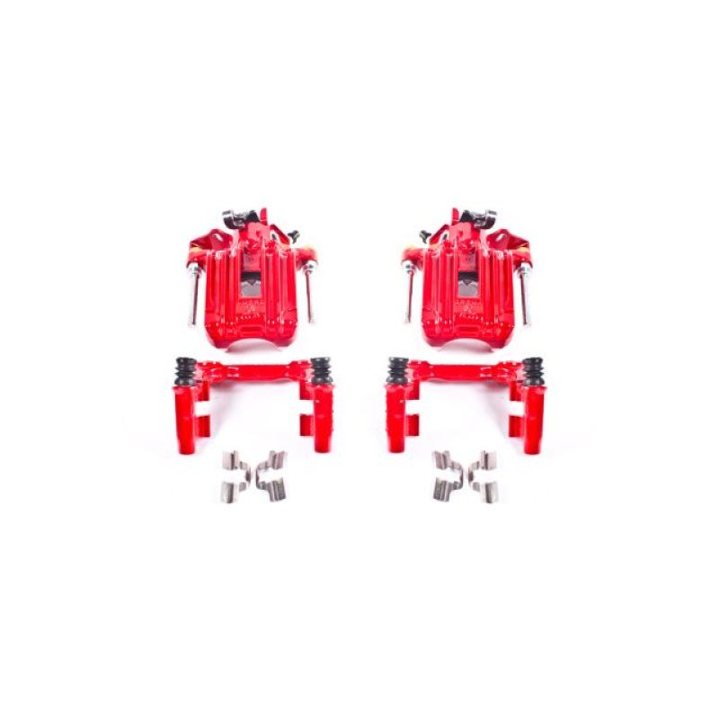 Power Stop 00-06 Audi TT Quattro (w/Non Vented Rotors Only) Rear Red Calipers w/Brackets - Pair - S2574 Power Stop 00-06 Audi TT Quattro (w/Non Vented Rotors Only) Rear Red Calipers w/Brackets - Pair - S2574