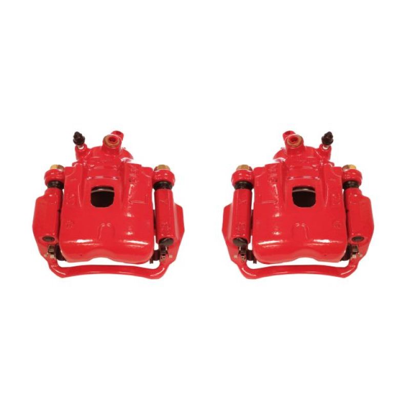 Power Stop 95-04 Toyota Tacoma Front Red Calipers w/Brackets - Pair - S2012