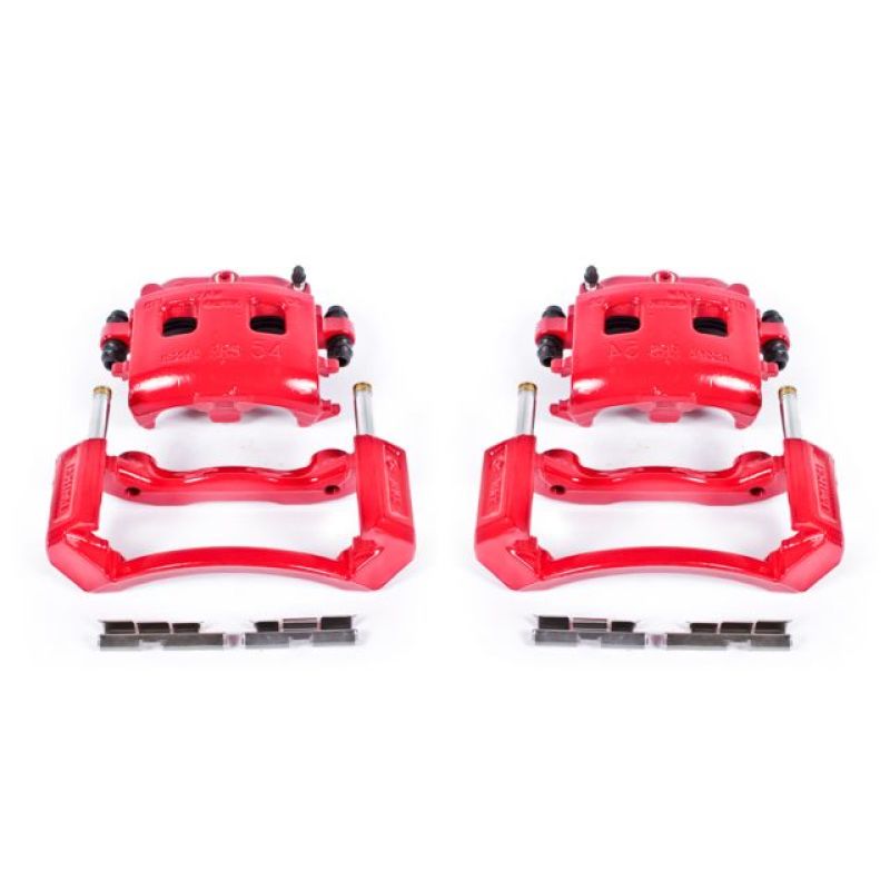 Power Stop 02-05 Dodge Ram 1500 Front Red Calipers w/Brackets - Pair - S4832
