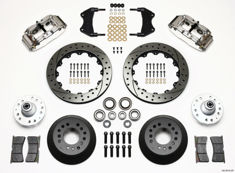 Wilwood Narrow Superlite 6R Front Hub Kit 12.88in Drill Pol WWE ProSpindle - 140-9919-DP