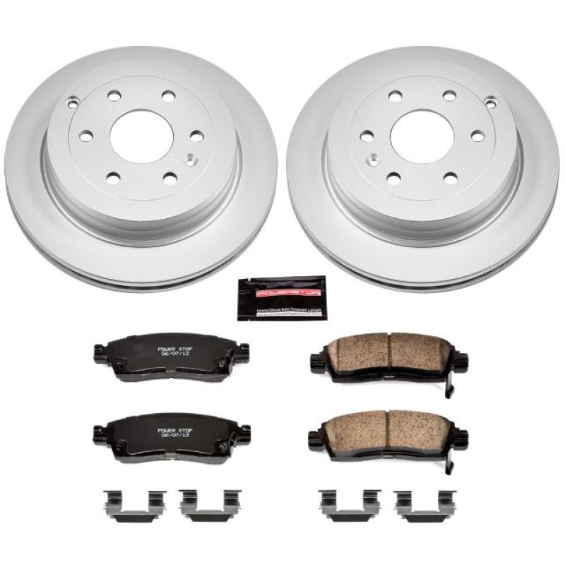 Power Stop 08-17 Buick Enclave Rear Z17 Evolution Geomet Coated Brake Kit - CRK5262