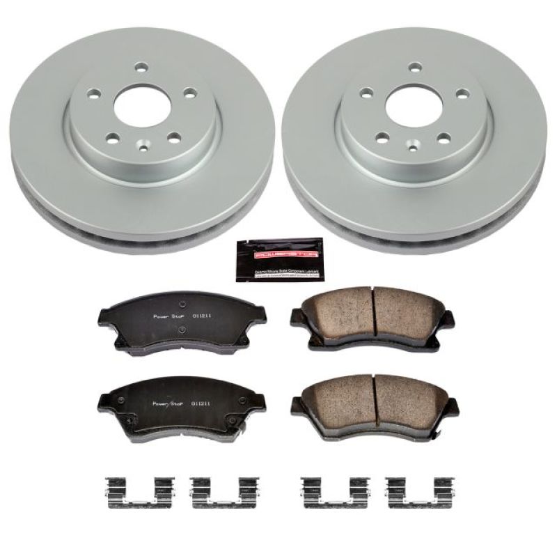 Power Stop 11-15 Chevrolet Cruze Front Z17 Evolution Geomet Coated Brake Kit - CRK5550