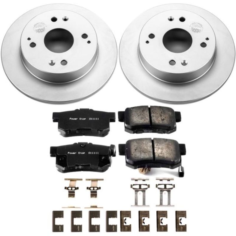 Power Stop 1997 Acura CL Rear Z17 Evolution Geomet Coated Brake Kit - CRK701