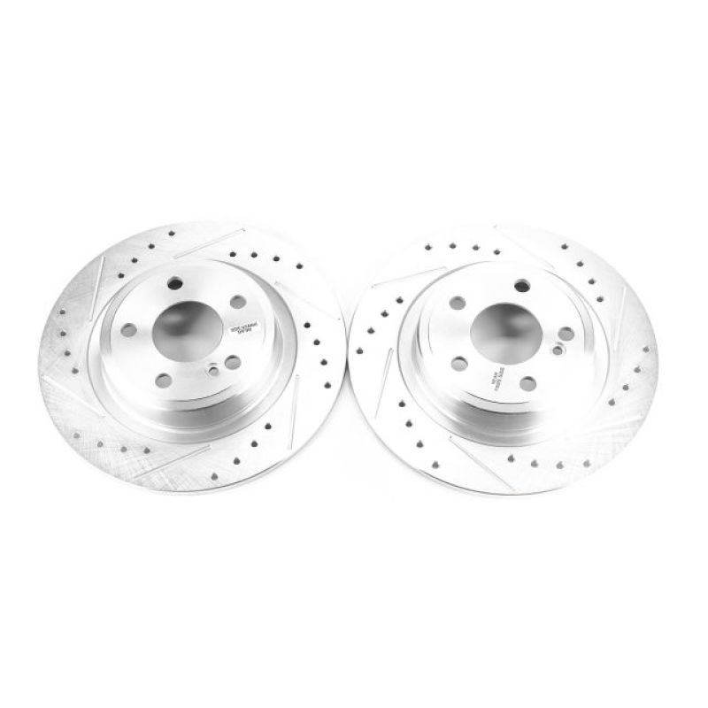 Power Stop 17-18 Mercedes-Benz SLC300 Rear Evolution Drilled & Slotted Rotors - Pair - EBR1459XPR