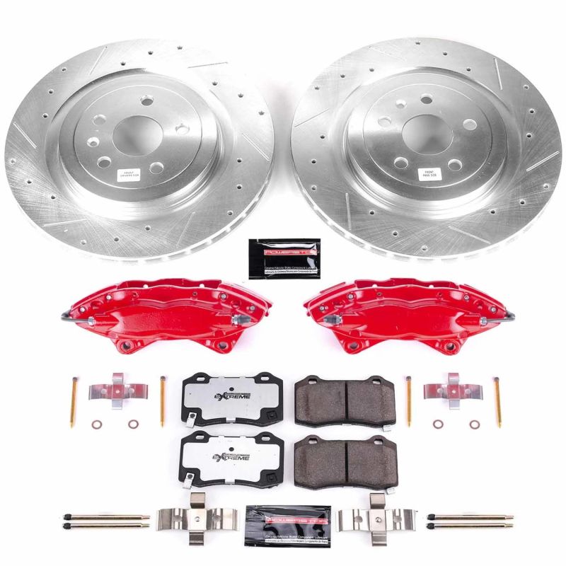 Power Stop 10-15 Chevrolet Camaro Rear Z26 Street Warrior Brake Kit w/Calipers - KC3019-26