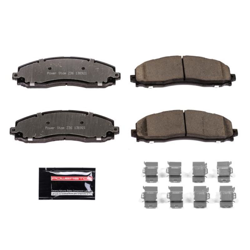 Power Stop 13-19 Ford F-250 Super Duty Rear Z36 Truck & Tow Brake Pads w/Hardware - Z36-1691