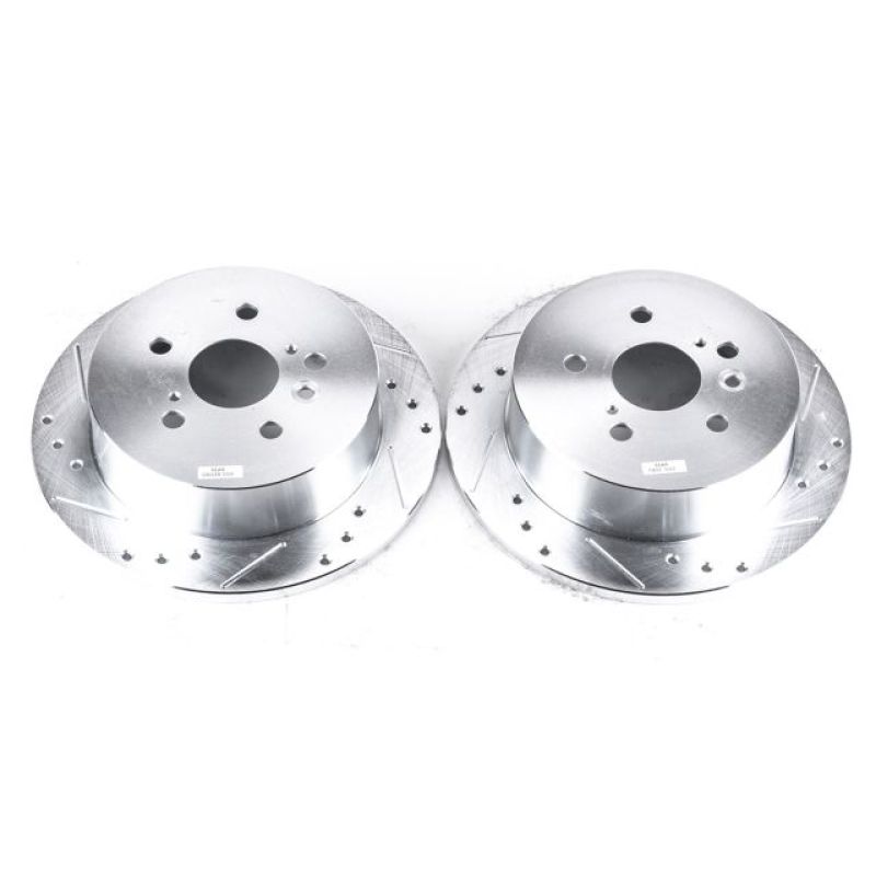 Power Stop 04-10 Toyota Sienna Rear Evolution Drilled & Slotted Rotors - Pair - JBR1372XPR