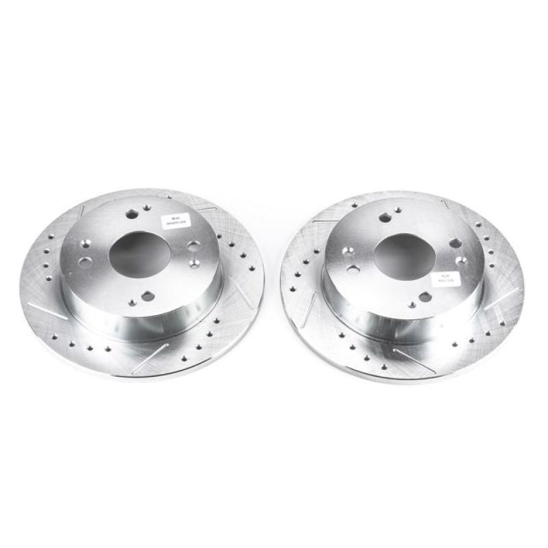 Power Stop 1997 Acura CL Rear Evolution Drilled & Slotted Rotors - Pair - JBR526XPR