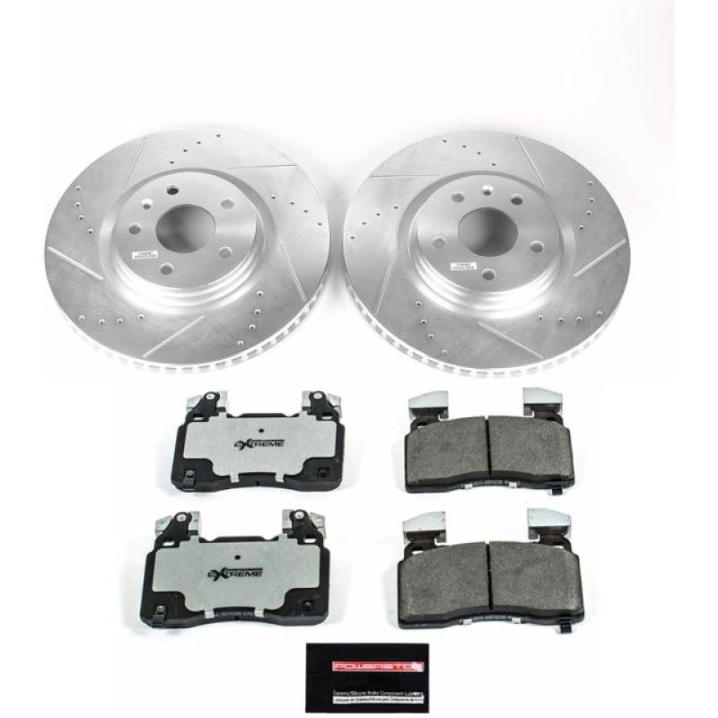 Power Stop 14-19 Chevrolet Corvette Front Z26 Street Warrior Brake Kit - K6534-26